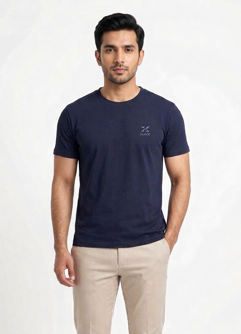 Men’s Premium Basic T-Shirt – 100% Cotton Navy