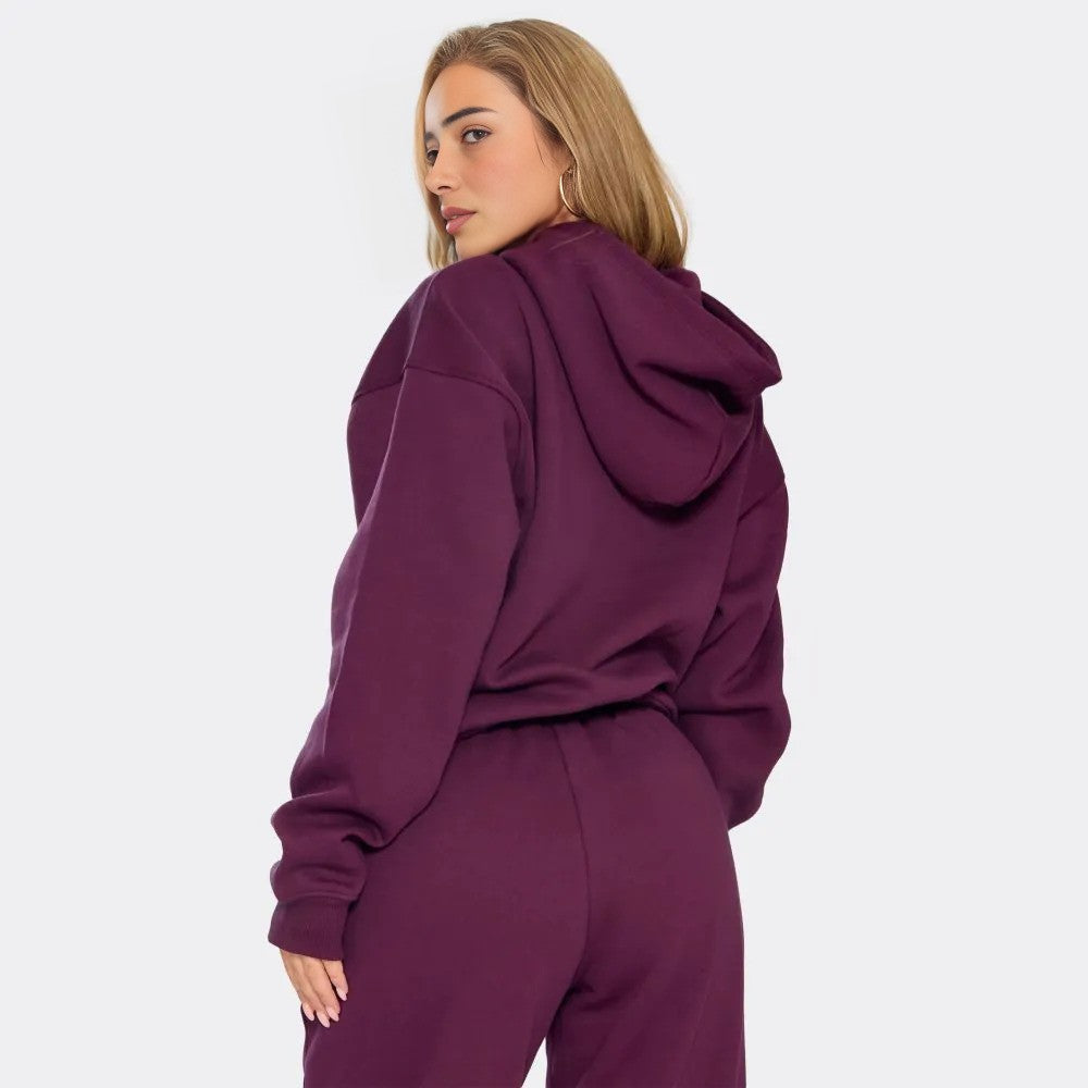 Plum vibes Stay cozy, stylish, and effortlessly chic with this perfect matching set