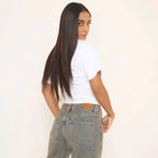 Short Sleeve Shaped Waist Fitted T-Shirt