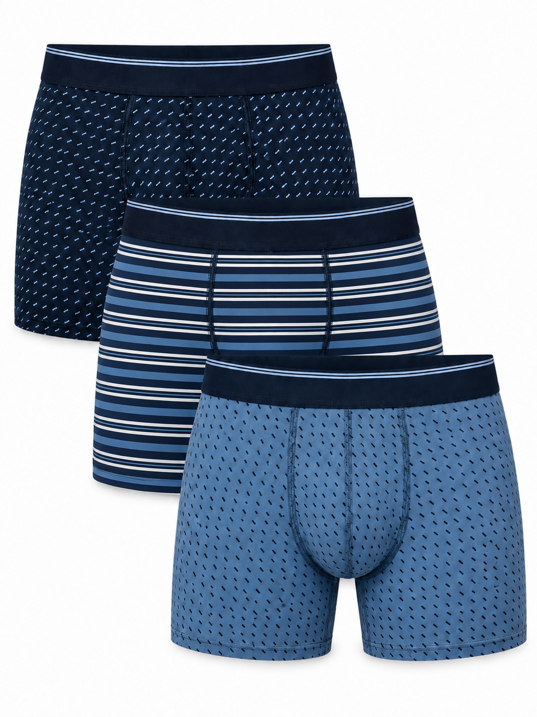 Men’s Premium 3 Pack Mixed Color Boxers – All Sizes Available
