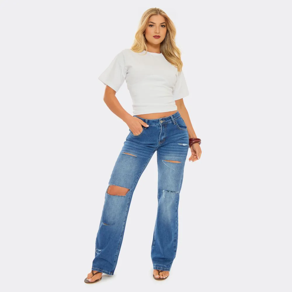 Short Sleeve Seam Under Bust Detail Fitted T-Shirt In White