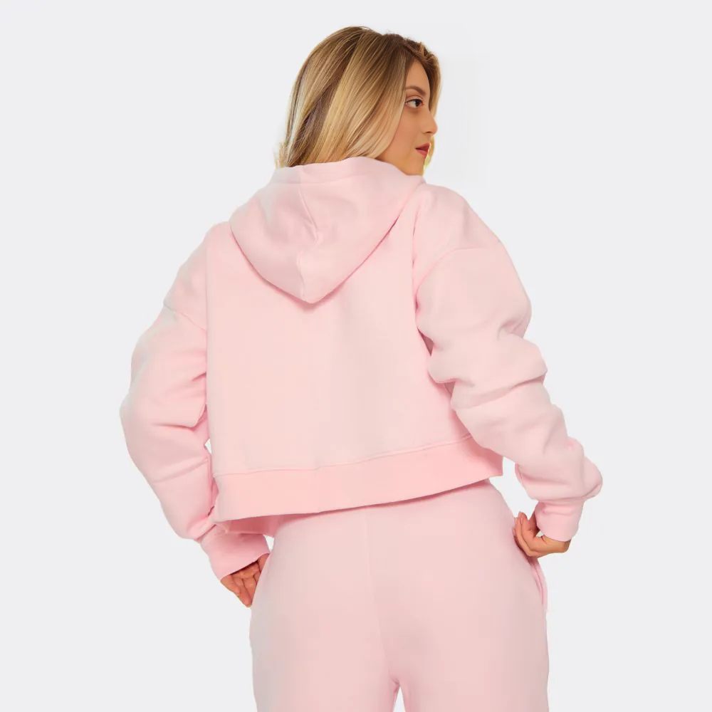 Long Sleeve “99” Graphic Double-Zip Boxy Hoodie with Low-Rise Wide-Leg Joggers