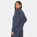 Stay stylish and comfy in our ‘Min Min’ zip-up sweatshirt and wide-leg joggers