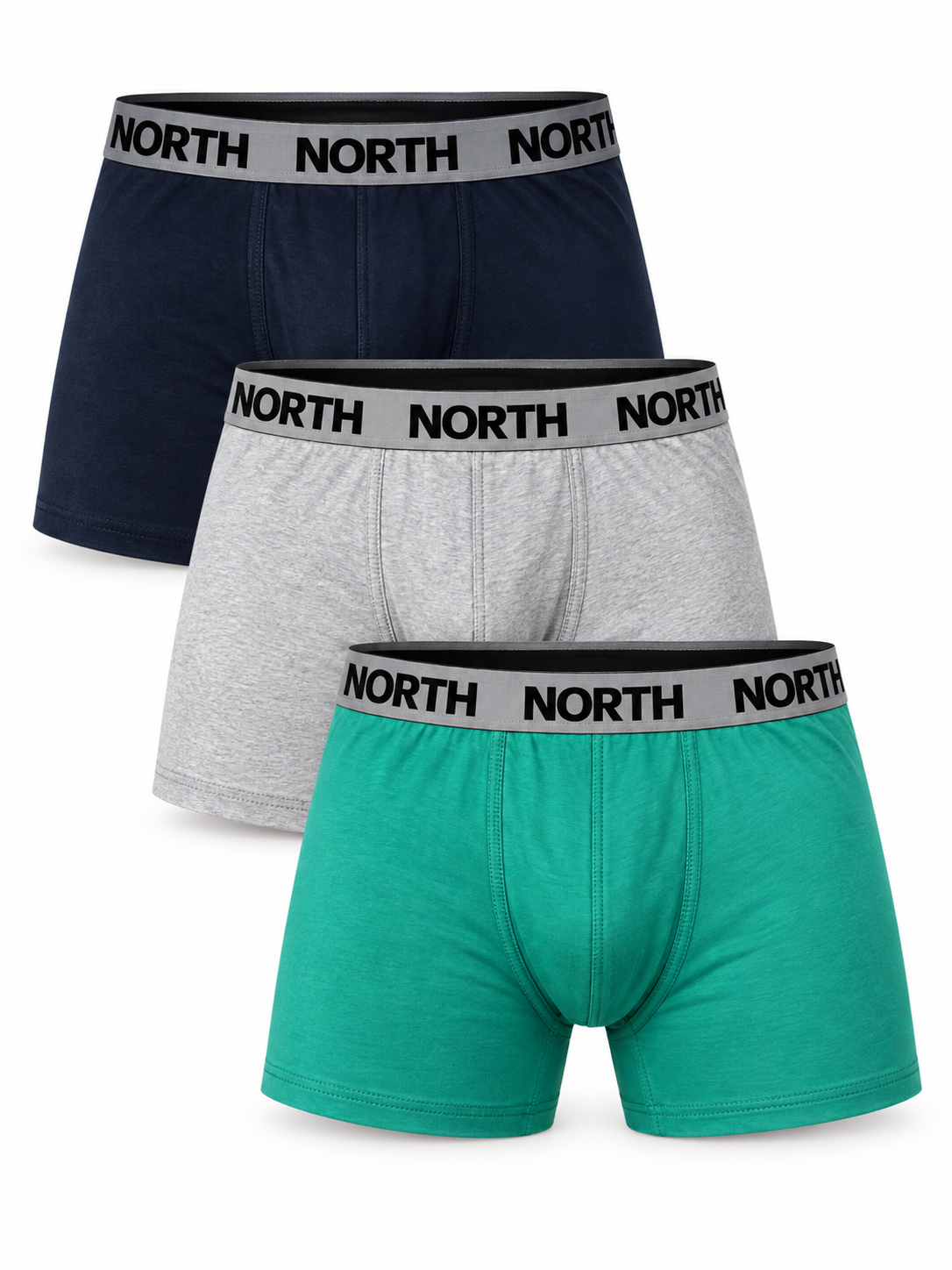 Men’s Premium 3 Pack Mixed Color Boxers – All Sizes Available