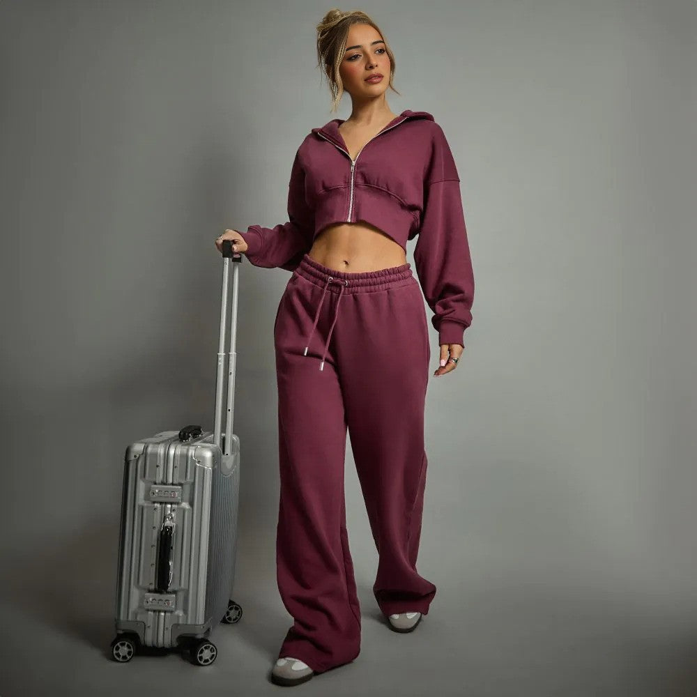 Plum co-ord that moves with your vibe