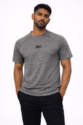 NAX Embroidered Logo Premium Grey T-Shirt – Soft Breathable Fabric