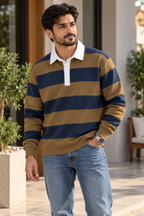 Rugby Collar Sweatshirt