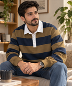 Rugby Collar Sweatshirt
