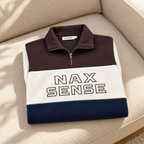 Men’s Colorblock Quarter-Zip Winter Sweatshirt