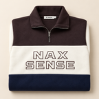 Men’s Colorblock Quarter-Zip Winter Sweatshirt
