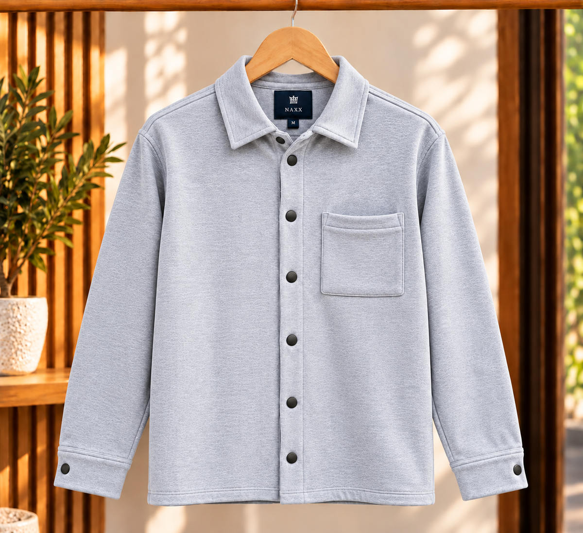 Men’s Winter Button-Up Shirt Jacket