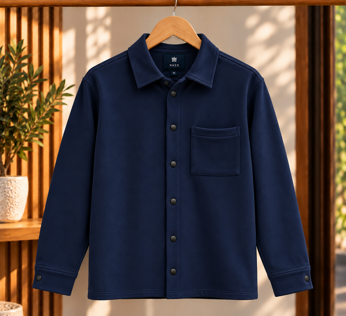 Men’s Winter Button-Up Shirt Jacket