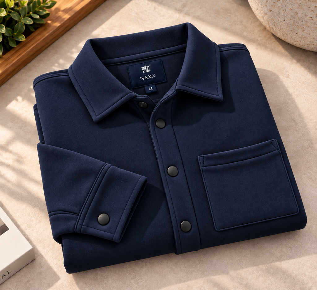 Men’s Winter Button-Up Shirt Jacket