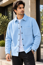 Men’s Winter Button-Up Shirt Jacket