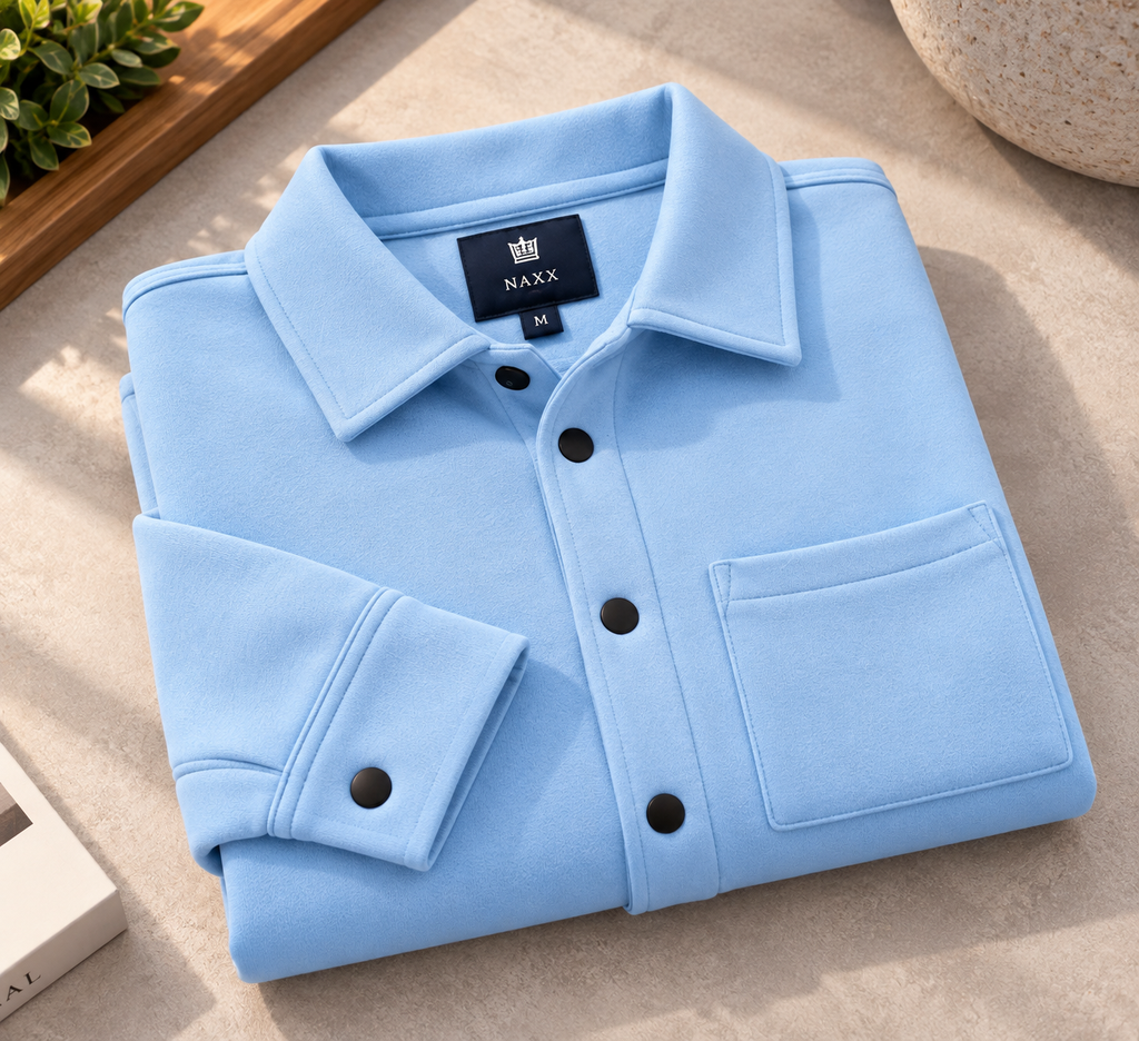 Men’s Winter Button-Up Shirt Jacket