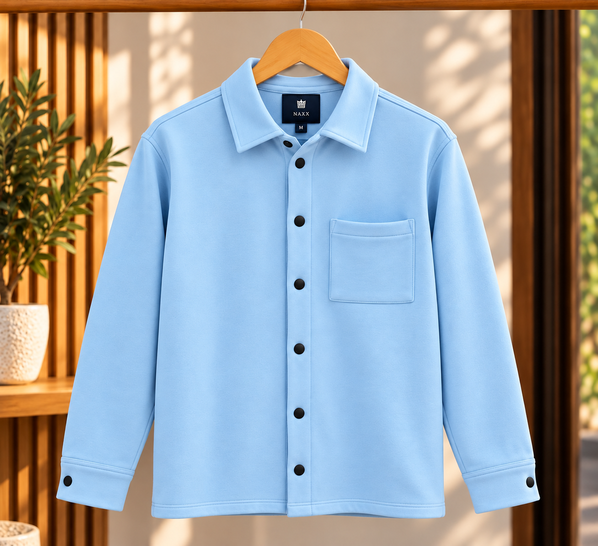 Men’s Winter Button-Up Shirt Jacket