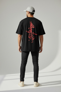 Drop Shoulder T-Shirt In black tee – 100% Cotton