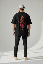 Drop Shoulder T-Shirt In black tee – 100% Cotton