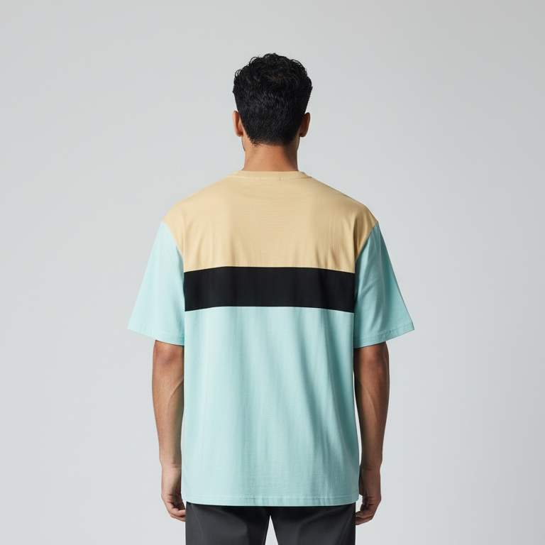 Premium Colorblock Stripe T-Shirt for Men