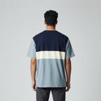 Premium Colorblock T-Shirt For Men – Navy & Blue Contrast Design