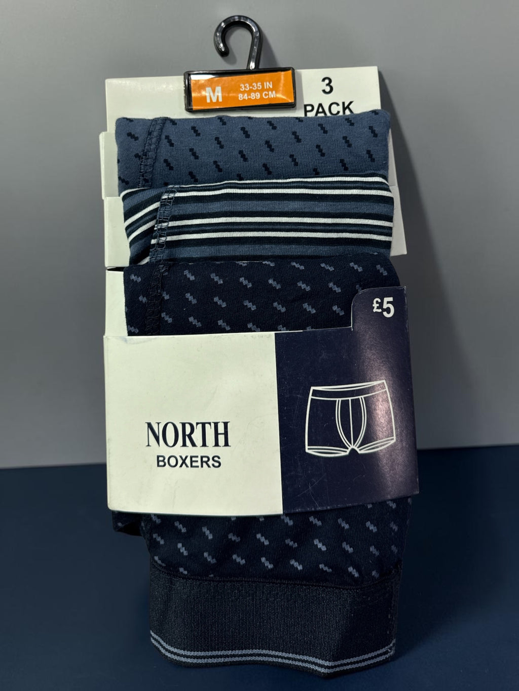Men’s Premium 3 Pack Mixed Color Boxers – All Sizes Available