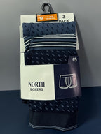 Men’s Premium 3 Pack Mixed Color Boxers – All Sizes Available