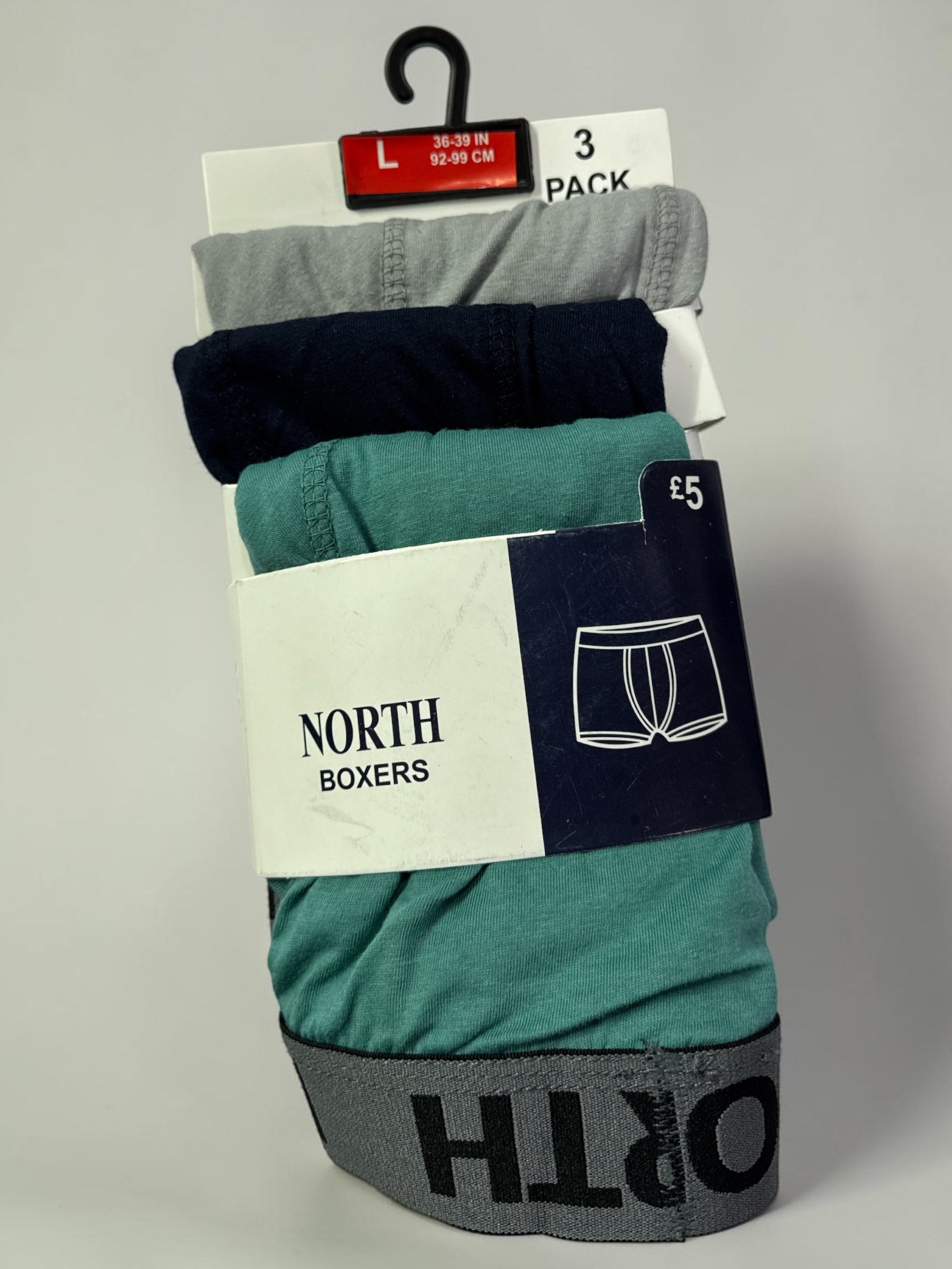 Men’s Premium 3 Pack Mixed Color Boxers – All Sizes Available