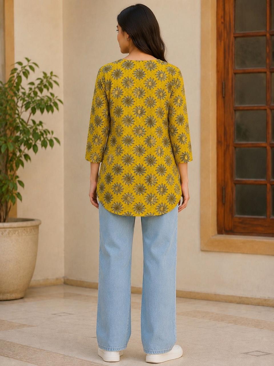 Premium Printed Cotton Lawn Kurti for Women