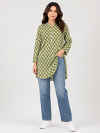 Women Printed Lawn Kurti – 100% Cotton