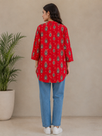 Women Printed Lawn Kurti – 100% Cotton