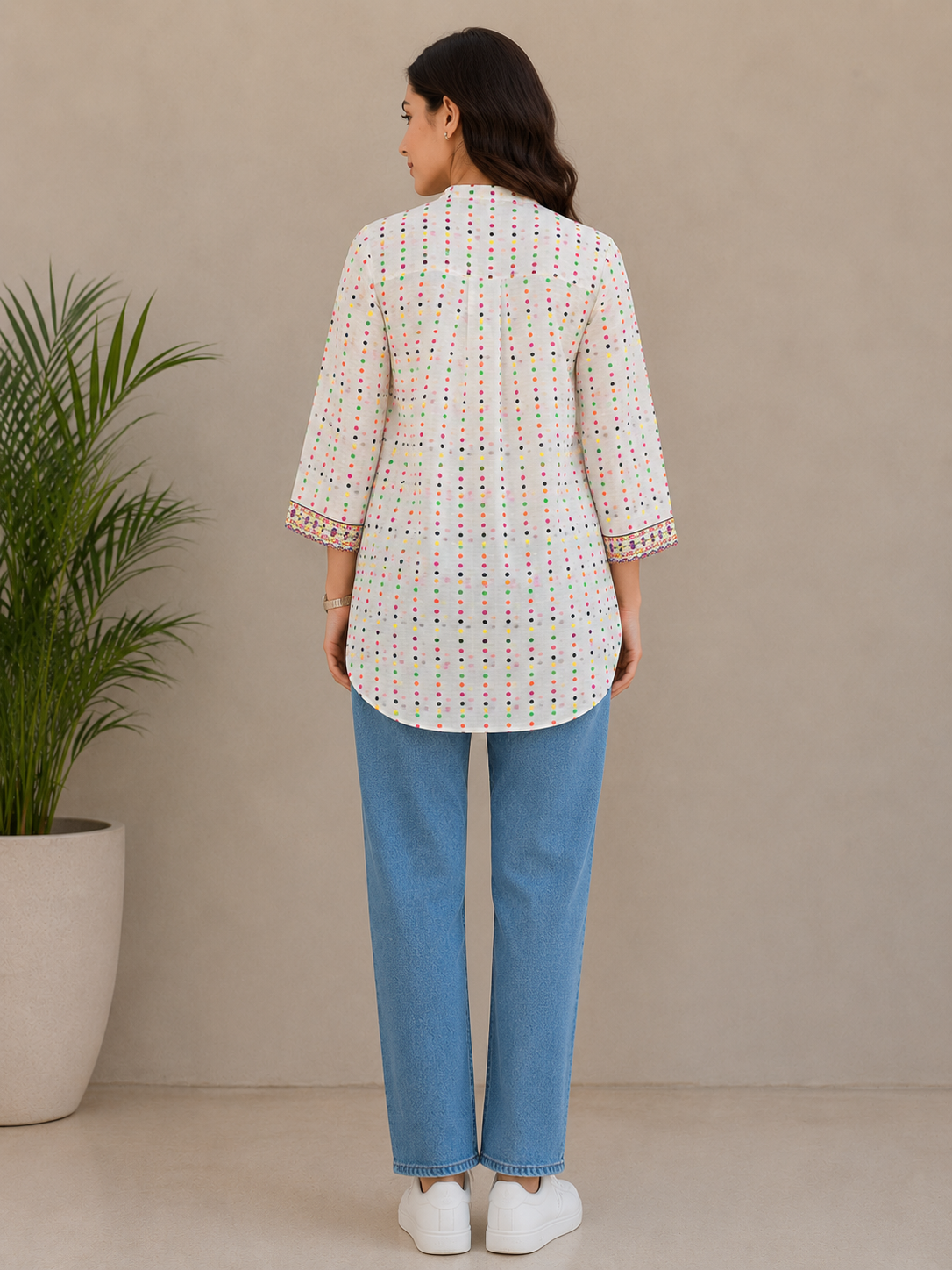 Women Printed Lawn Kurti – 100% Cotton