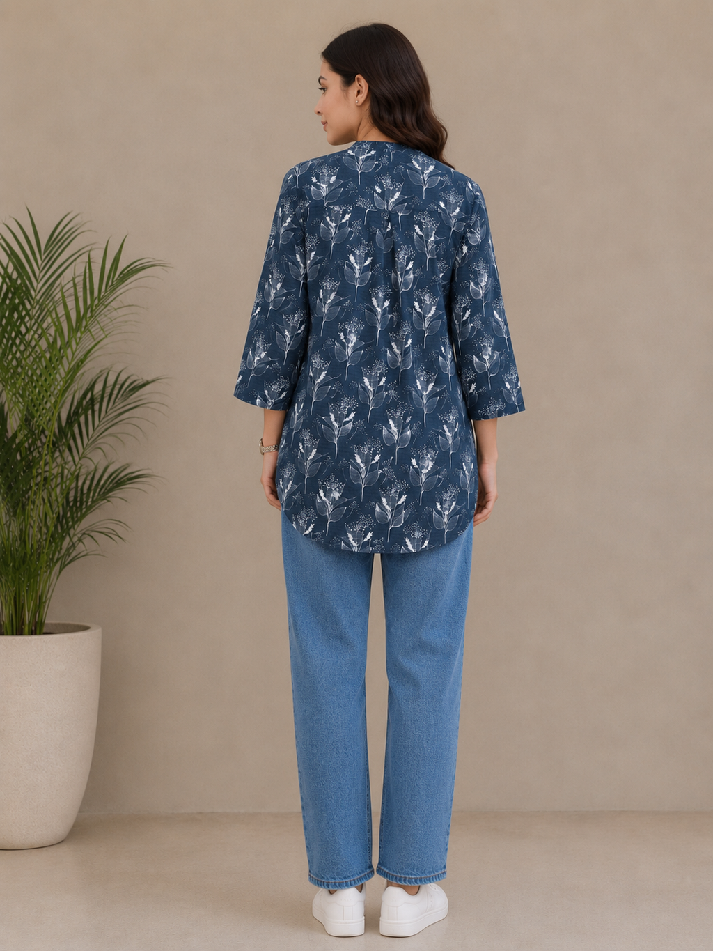 Women Printed Lawn Kurti – 100% Cotton