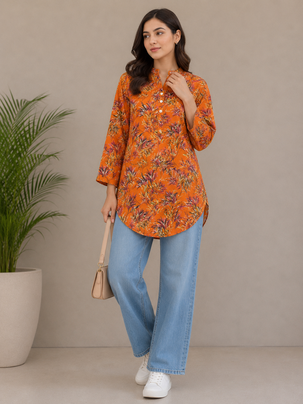 Casual Cotton Lawn Kurti – Summer Collection