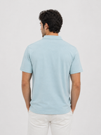 Half Zip Polo T-Shirt – 100% Jersey Cotton