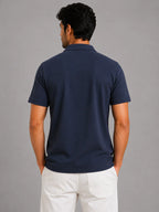 Half Zip Polo T-Shirt – 100% Comd Cotton