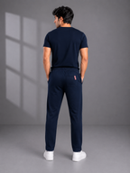 Premium Navy Cotton Co-Ord Set – 100% Cotton T-Shirt & Trouser