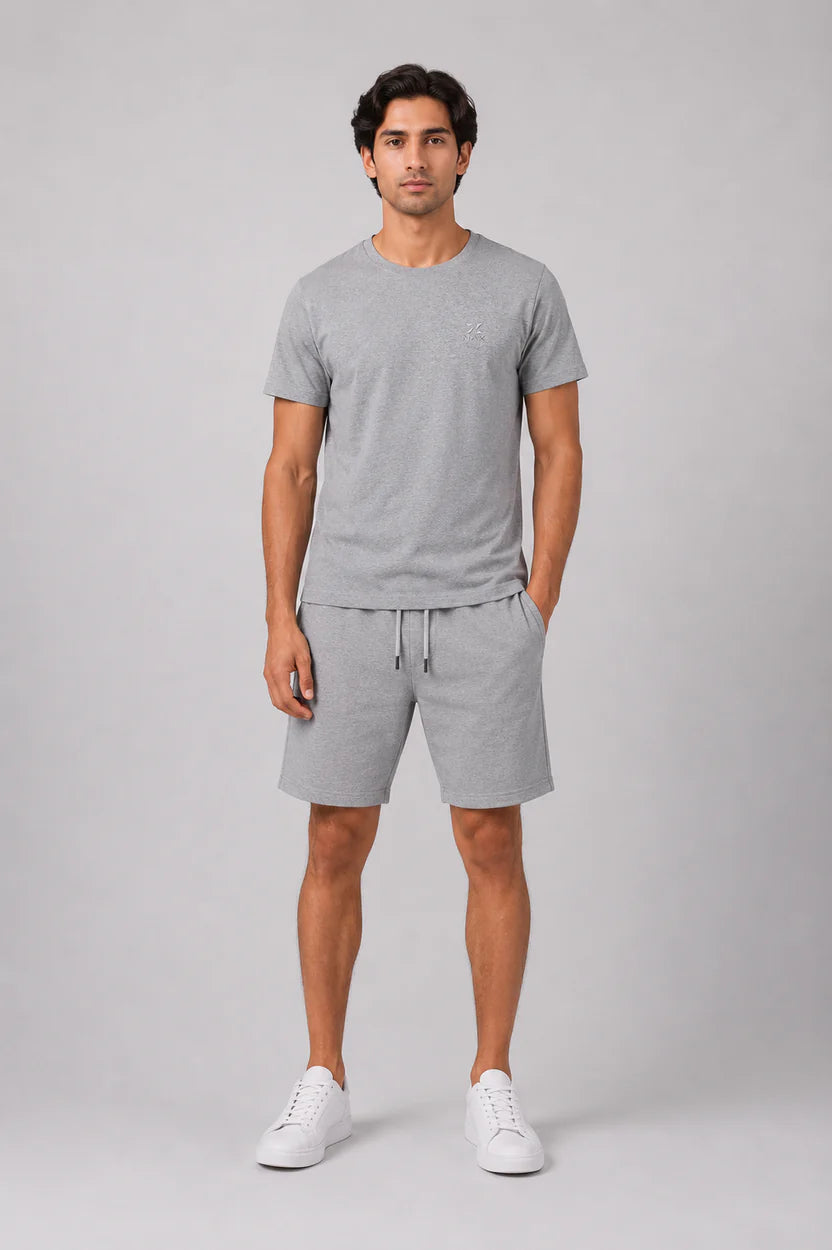 Men's Premium Cotton Shorts Co-Ord Set