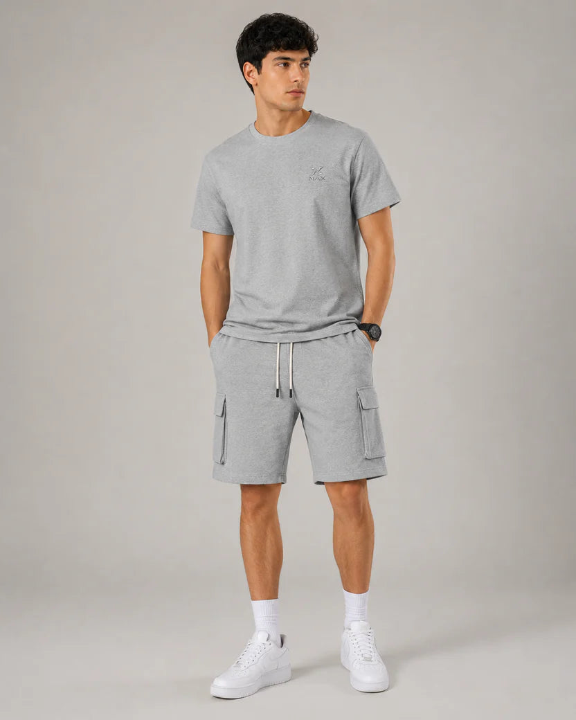 Men's Cotton Terry Cargo Shorts