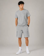 Men’s Cargo Shorts Set – 100% Cotton Jersey & Terry