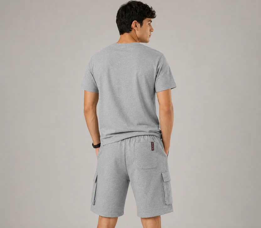 Men's Cotton Terry Cargo Shorts