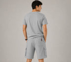 Men's Cotton Terry Cargo Shorts