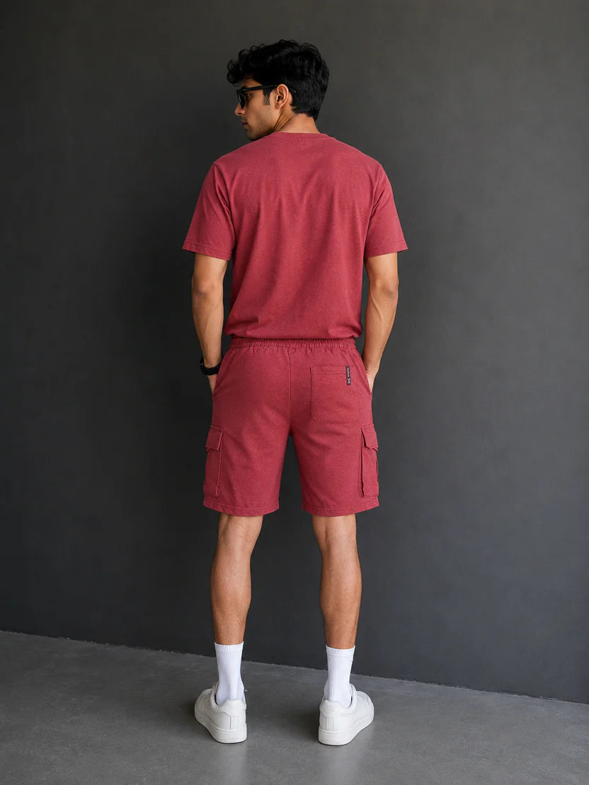 Men’s Cargo Shorts Set – 100% Cotton Jersey & Terry