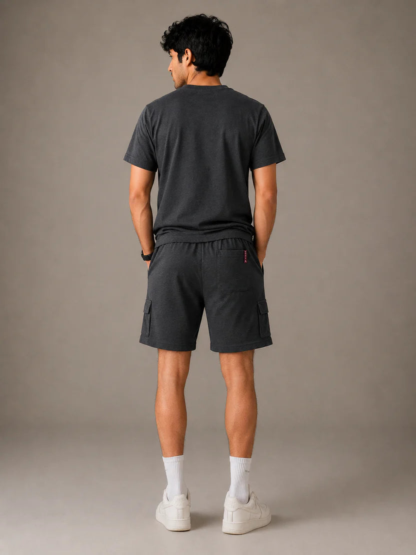 Men's Cotton Terry Cargo Shorts