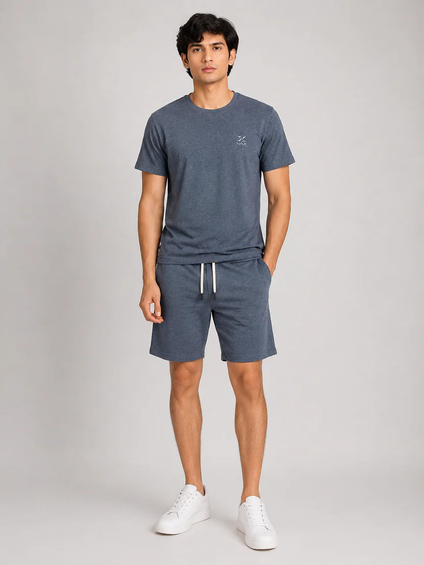 Men's Premium Cotton Shorts Co-Ord Set