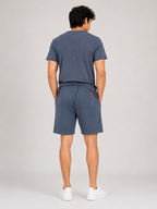 Men's Premium Cotton Jersey T-Shirt & Cotton Terry Shorts Co-Ord – Steel Blue