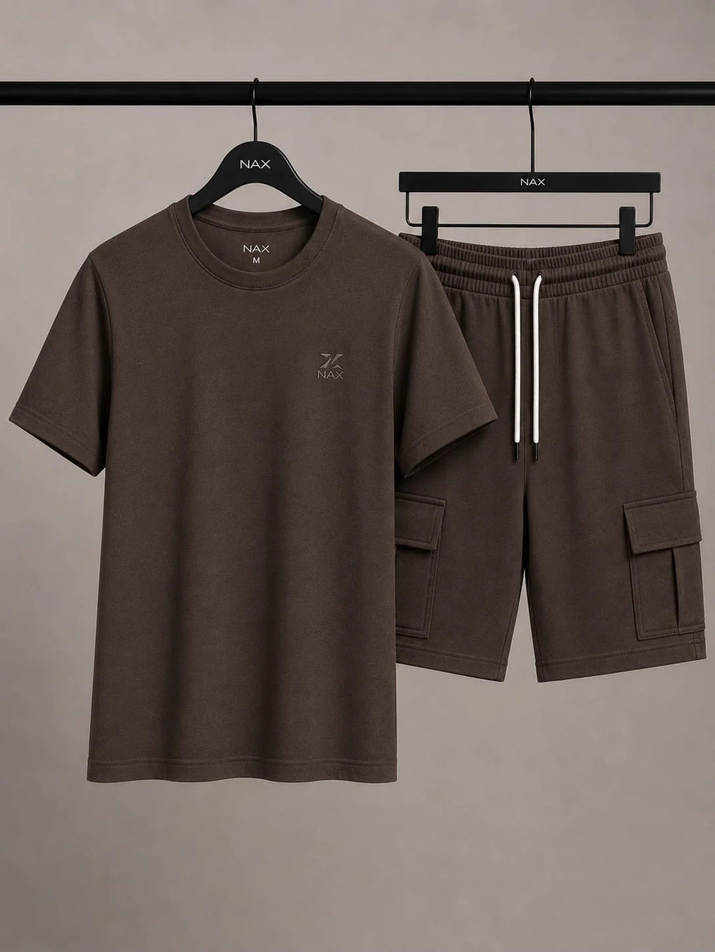 Men's Premium Cotton Cargo Shorts Set