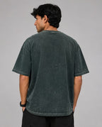 Acid Wash Oversized T-Shirt – 100% Cotton Montirex Logo Print
