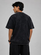 Acid Wash Oversized T-Shirt – 100% Cotton Montirex Logo Print