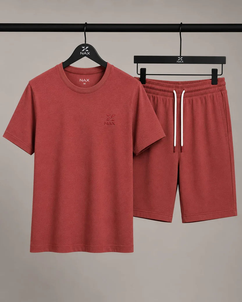 Men's Premium Cotton Shorts Co-Ord Set