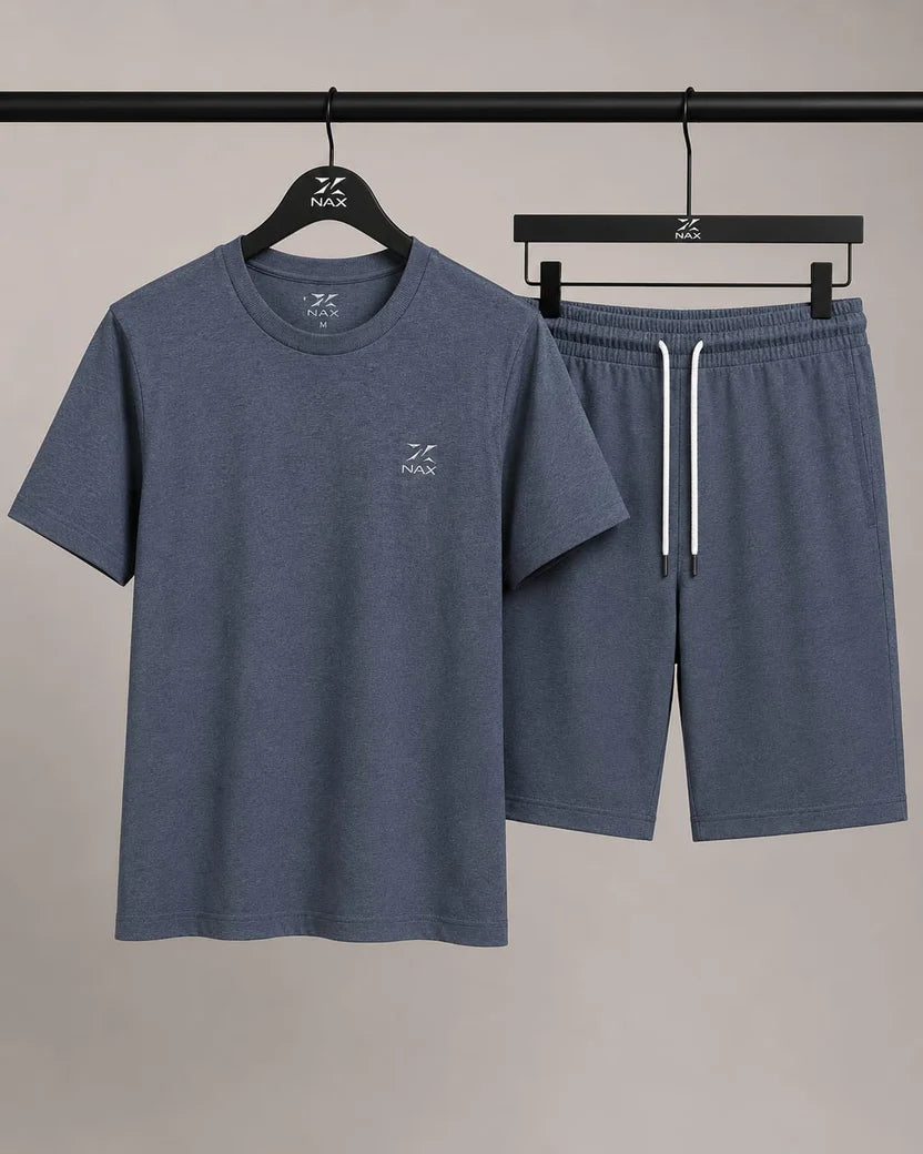 Men's Premium Cotton Shorts Co-Ord Set
